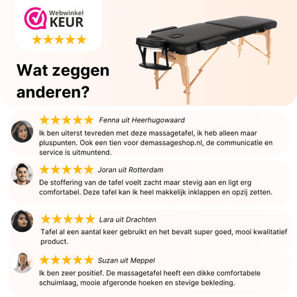 RESTPRO Inklapbare Massagetafel VIP 2 Zwart