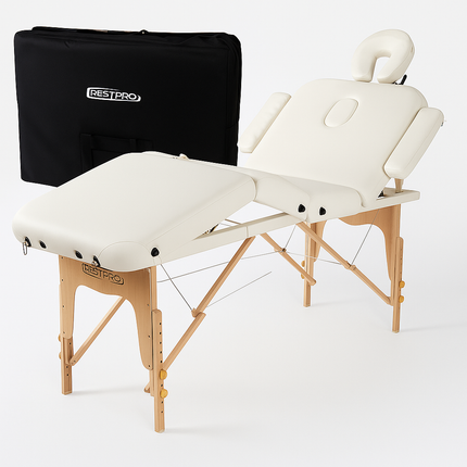 RESTPRO Inklapbare Massagetafel VIP 4 Créme