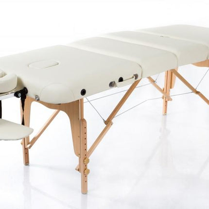 RESTPRO Inklapbare Massagetafel VIP 4 Créme - demassageshop.nl
