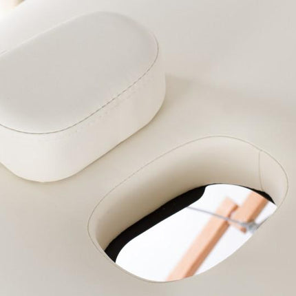 RESTPRO Inklapbare Massagetafel VIP Oval 2 Créme - demassageshop.nl