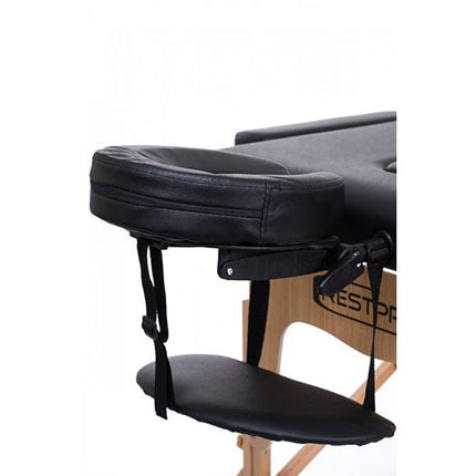 RESTPRO Inklapbare Massagetafel Classic 2 Zwart - demassageshop.nl