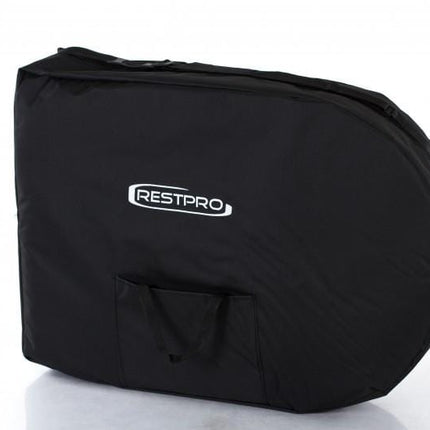 RESTPRO Inklapbare Massagetafel VIP Oval 2 Zwart - demassageshop.nl