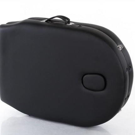 RESTPRO Inklapbare Massagetafel VIP Oval 2 Zwart - demassageshop.nl