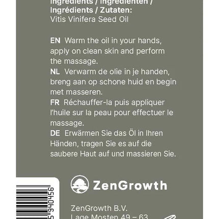 ZenGrowth Druivenpitolie 100% Natuurlijk 150ml