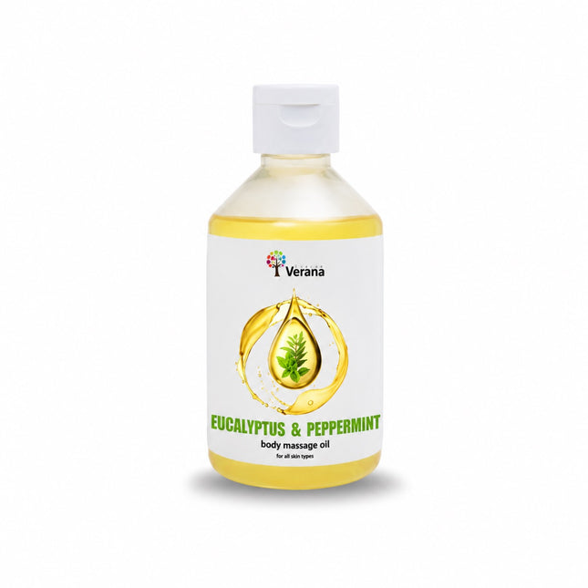 Verana Massageolie Eucalyptus en Pepermunt - 100% Natuurlijk - 250ml