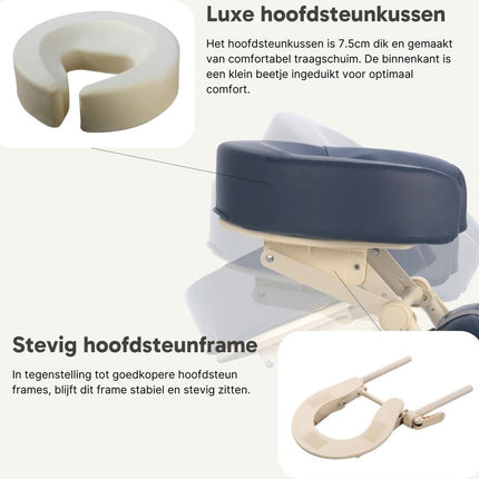 ZenGrowth Inklapbare Massagestoel Valo Blauw