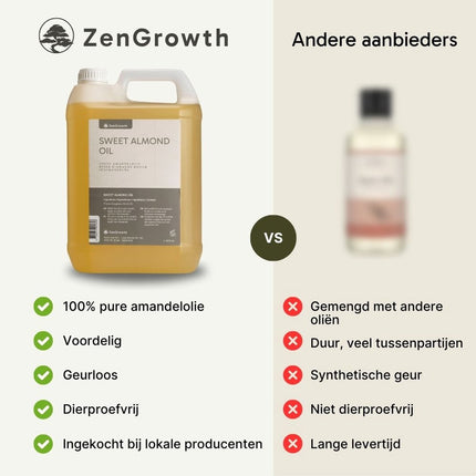 ZenGrowth Zoete Amandeolie 100% Natuurlijk 5l
