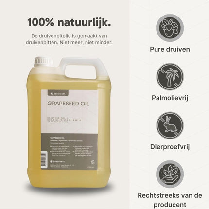ZenGrowth Druivenpitolie 100% Natuurlijk 5l