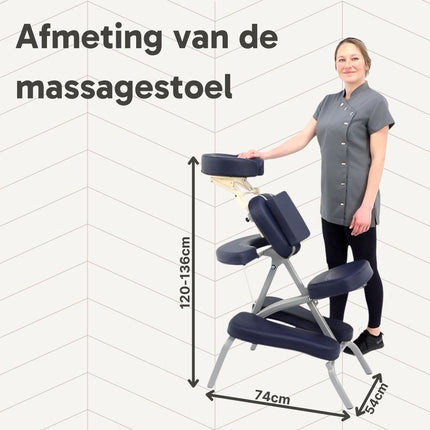 ZenGrowth Inklapbare Massagestoel Valo Zwart