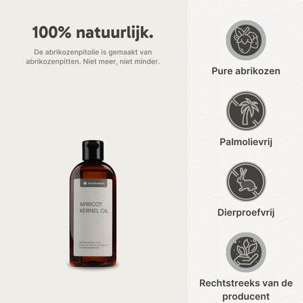 ZenGrowth Abrikozenpit olie 100% Natuurlijk 150ml