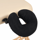 Badstof hoofdsteunhoes voor massagetafel - Zwart