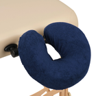 Badstof hoofdsteunhoes voor massagetafel - Navy Blauw