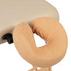 Badstof hoofdsteunhoes voor massagetafel - Beige