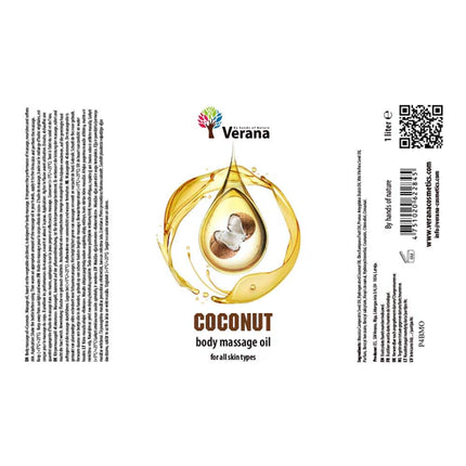 Verana Massageolie Kokos - 1L
