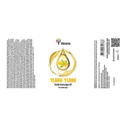 Verana Massageolie Ylang Ylang - 100% Natuurlijk - 250ml
