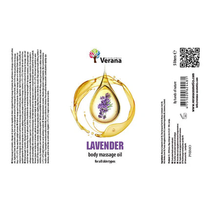 Verana Massageolie Lavendel - 100% Natuurlijk - 5L