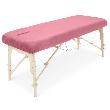 ZenGrowth Microvezel hoeslaken massagetafel met uitsparing - Roze