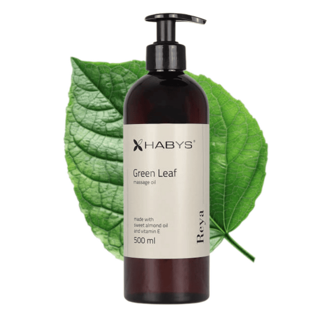 Massageolie Groene Thee - Green Leaf - 500 ml