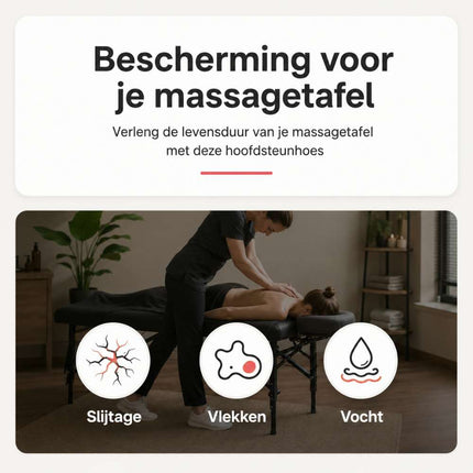 Disposable hoofdsteunhoes met elastiek - 50 stuks