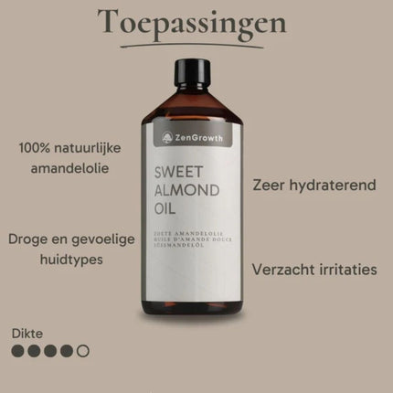 ZenGrowth Zoete Amandeolie 100% Natuurlijk 1l
