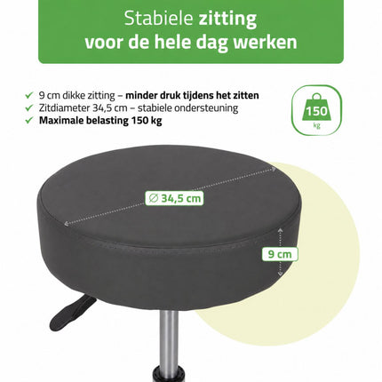 HABYS Tabouret Tila Grijs
