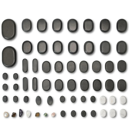 Hotstone Massage Stenen Set - 64 stuks