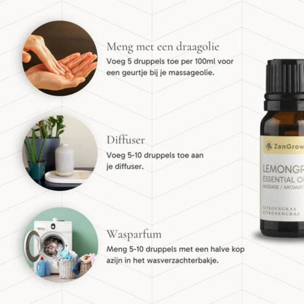 ZenGrowth Etherische Lemon Grass 10ml