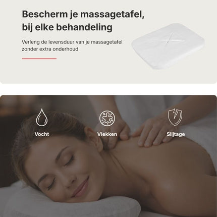 Disposable facecovers met uitsparing massagetafel (100 stuks)