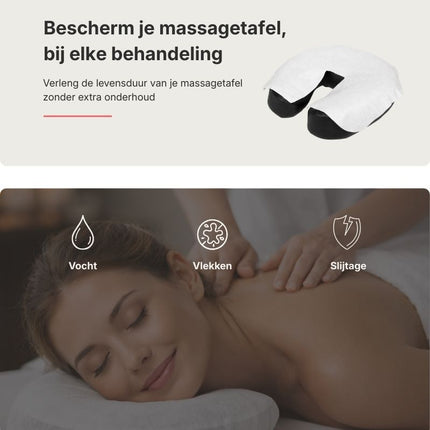 Disposable hoofdsteunhoezen massagetafel (100 stuks)