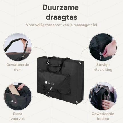 ZenGrowth Zwangerschapsmassagetafel Inklapbaar Ipanema Mocca