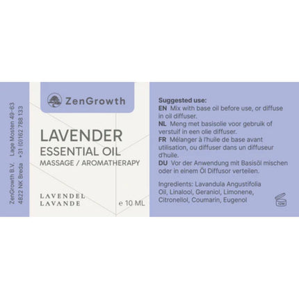 ZenGrowth Etherische Olie Lavendel 10ml