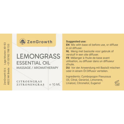 ZenGrowth Etherische Lemon Grass 10ml