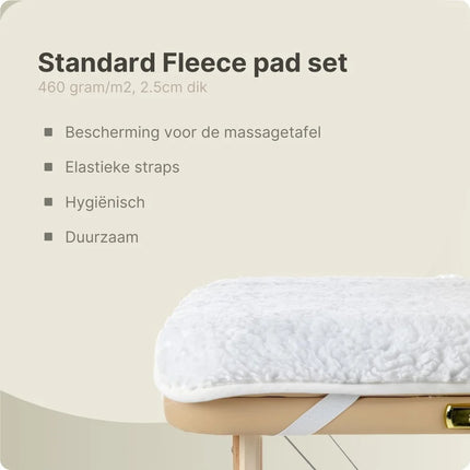 Fluffy Fleece Hoeslaken Wit Met Hoofdsteunhoesje