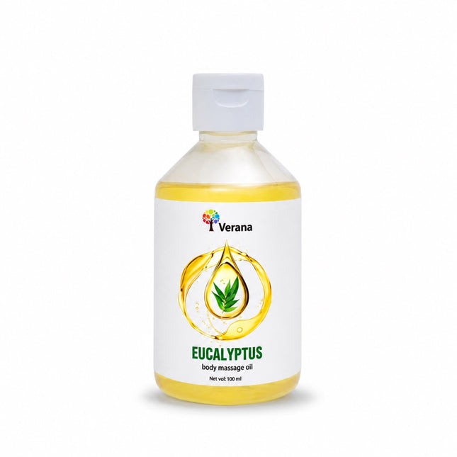 Verana Massageolie Eucalyptus- Antiviraal - 100% Natuurlijk - 250ml