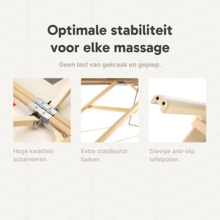ZenGrowth Zwangerschapsmassagetafel Inklapbaar Ipanema Beige