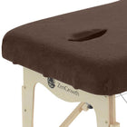 Badstof Hoeslaken Massagetafel met Uitsparing Chocoladebruin