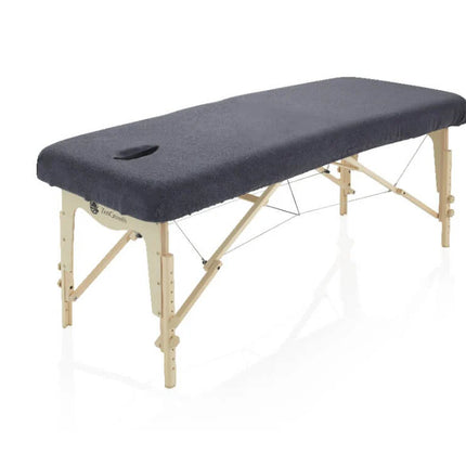 Badstof Hoeslaken Massagetafel met Uitsparing Grijs