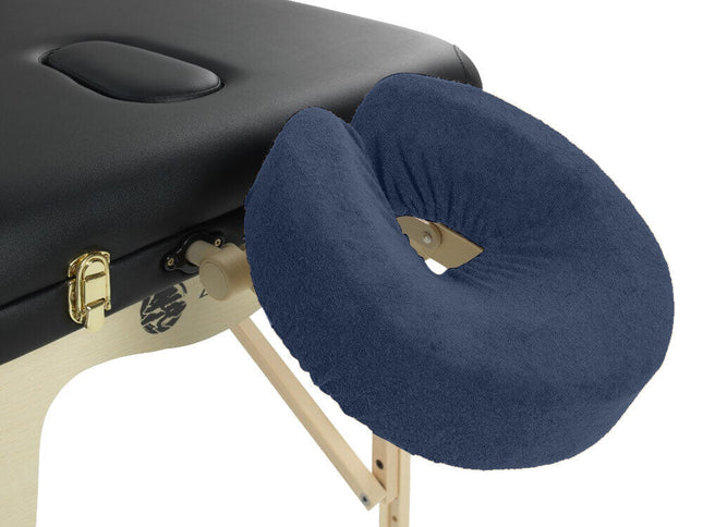 Badstof hoofdsteunhoes massagetafel - Marineblauw