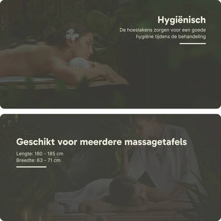 Badstof Hoeslaken Massagetafel Lichtbruin