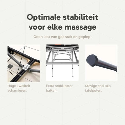 ZenGrowth Inklapbare Massagetafel Athlete Zwart