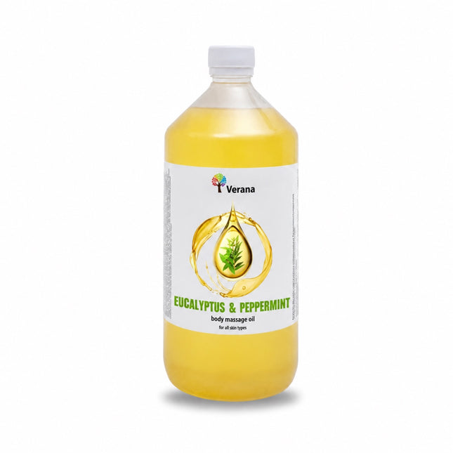 Verana Massageolie Eucalyptus en Pepermunt - 100% Natuurlijk - 1L