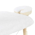 Fluffy Fleece Deluxe Hoeslaken Wit met Hoofdsteunhoesje