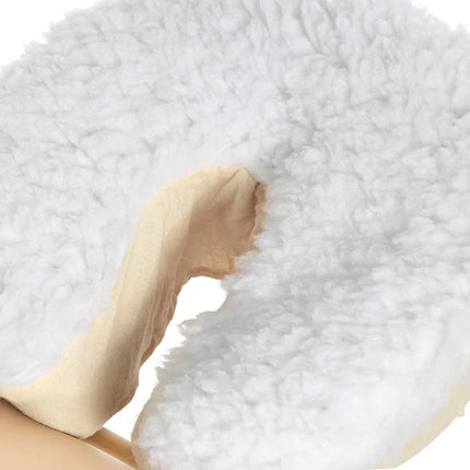 Fluffy Fleece Hoofdsteunhoesje Wit
