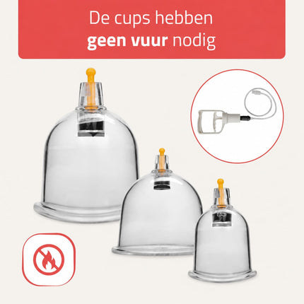 HABYS Cuppingset - 14 delig - met cuppingbekers - inclusief pomp