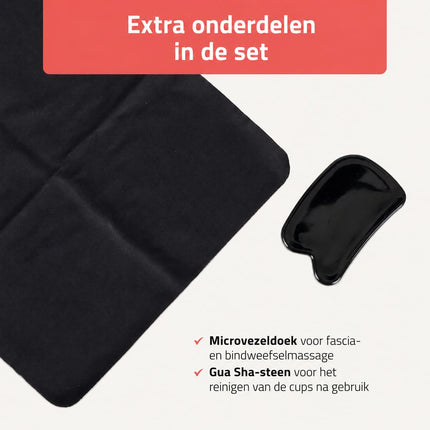 HABYS Cuppingset - 14 delig - met cuppingbekers - inclusief pomp