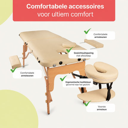 HABYS Inklapbare Massagetafel Lira Beige