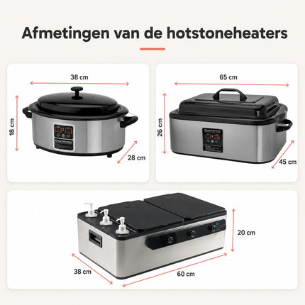 Hotstone Heater Pan 6 Liter met Display