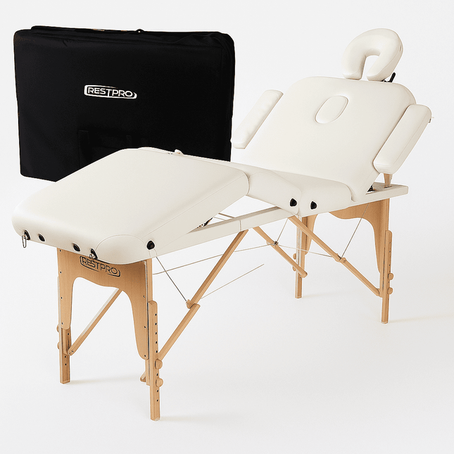 RESTPRO Inklapbare Massagetafel VIP 4 Créme
