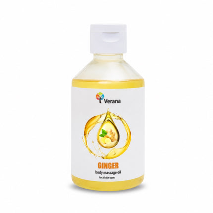 Verana Massageolie Gember - 100% Natuurlijk - 250ml