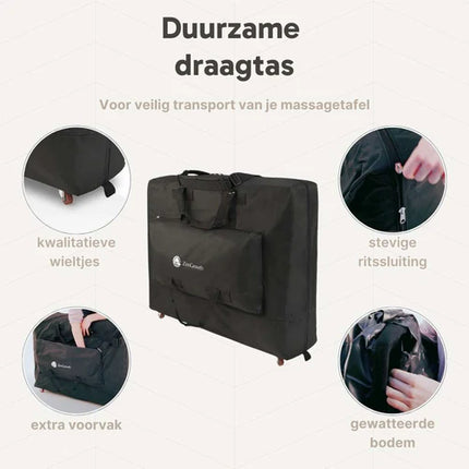 ZenGrowth Inklapbare Massagetafel Nimman Zwart